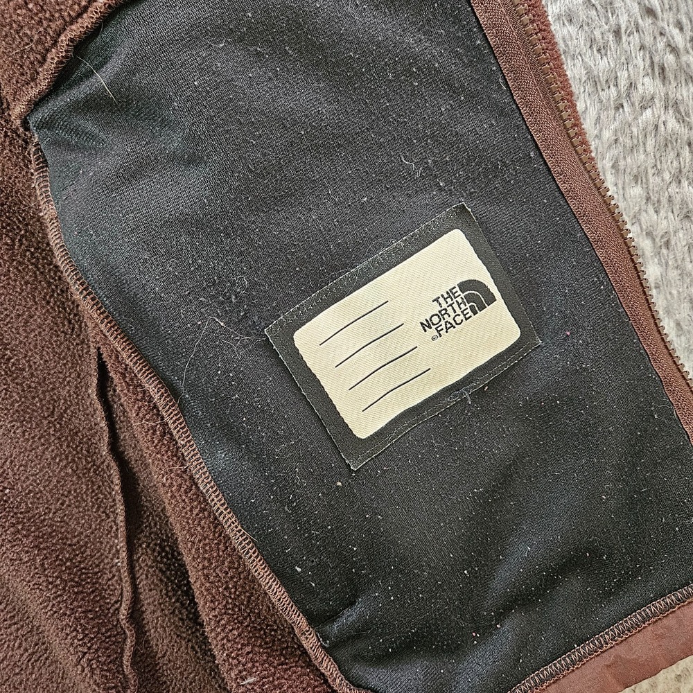The North‎ Face Fleece Sweater Jacket Girl XL Full Zip Brown - Picture 5 of 13